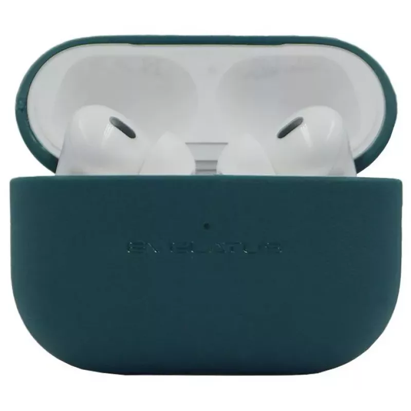 Evelatus Apple AirPods Pro 2 apsauginis silikoninis dėklas tamsiai žalias