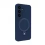 Evelatus Samsung Galaxy S25 Premium Magnetic with Stand Soft Touch Silicone Case Midnight Blue