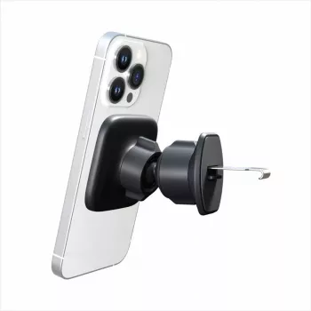 EVELATUS Automobilio oro kondicionieriaus ventiliacijos laikiklis su MagSafe C2+KAC001 juodas