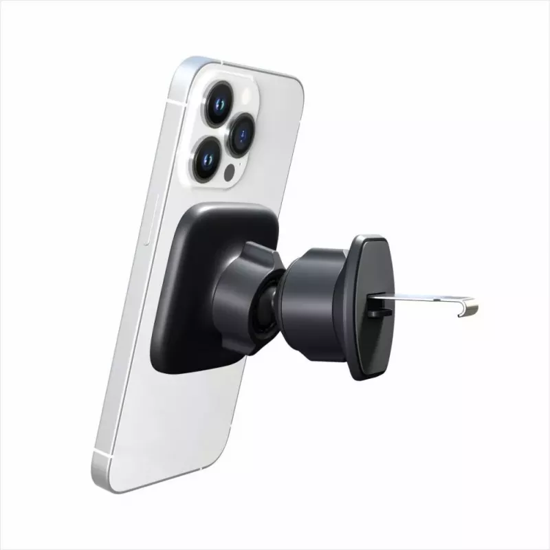 EVELATUS Automobilio oro kondicionieriaus ventiliacijos laikiklis su MagSafe C2+KAC001 juodas