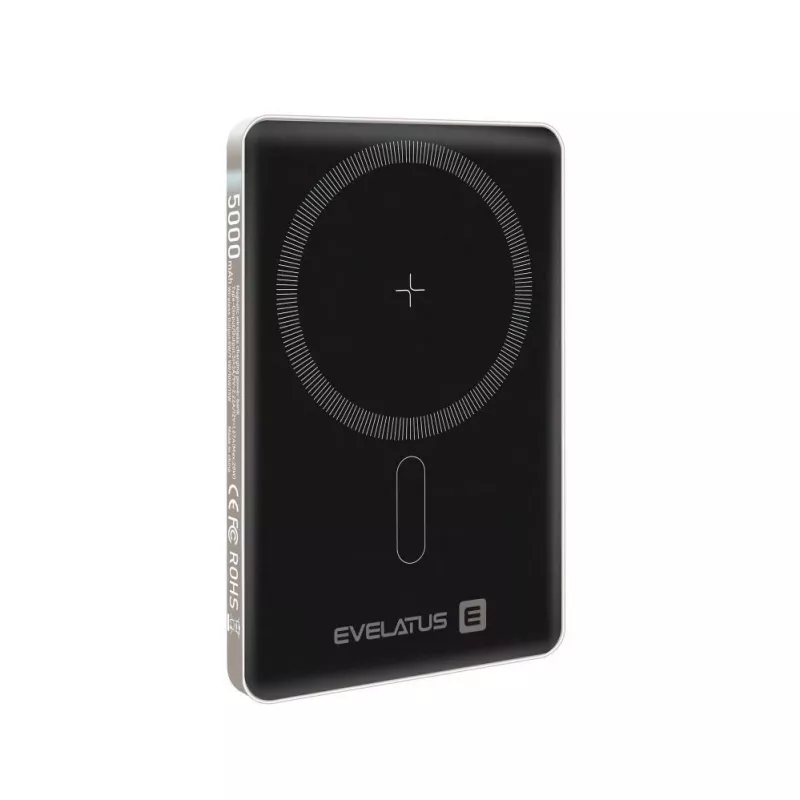 Evelatus PD20W 5000mAh Power Bank MagLink Elite su belaidžiu įkrovimu, pilka