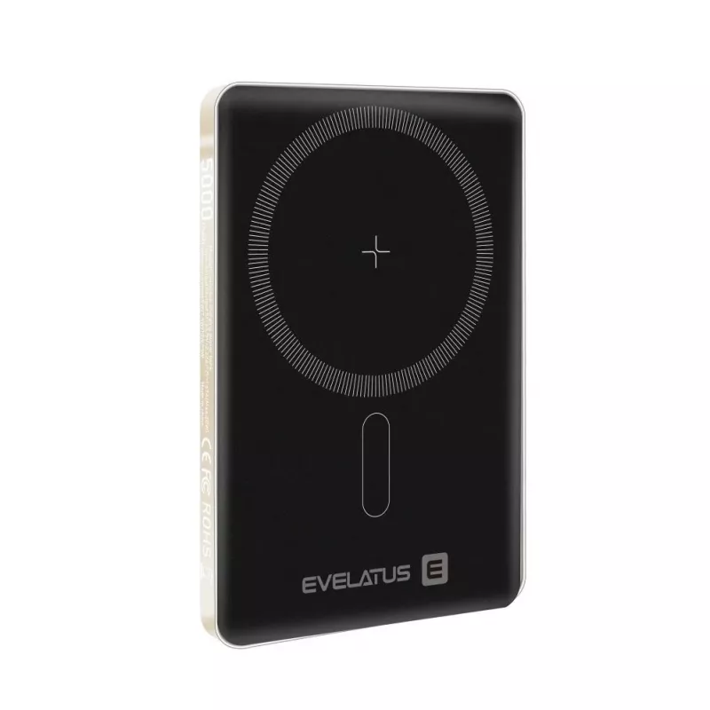 Evelatus PD20W 5000mAh Power Bank MagLink Elite su belaidžiu įkrovimu, auksinė