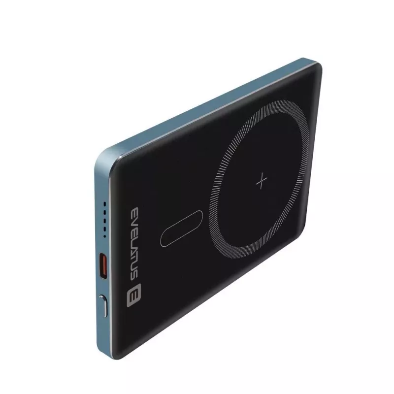 Evelatus PD20W 5000mAh Power Bank MagLink Elite su belaidžiu įkrovimu EVEP02PBMEB Mėlyna