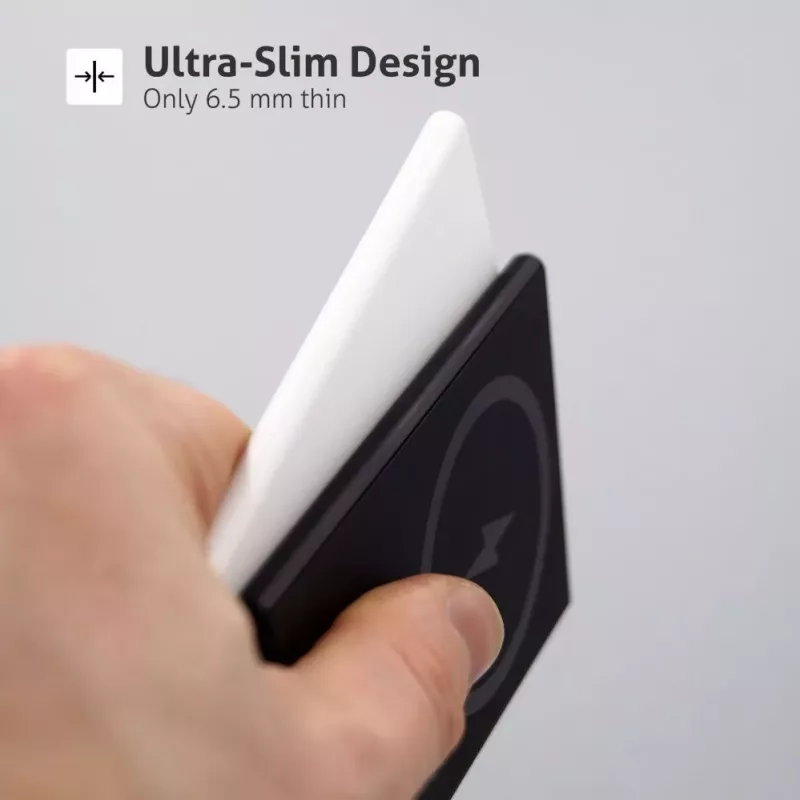 Evelatus 3000mAh Power Bank Super Slim su belaidžiu įkrovimu EVEP03PBSSW Baltas