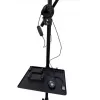 iLike S12 LED Selfie 31cm žiedinis šviestuvas + trikojis 2,1m + lentyna ir 3x telefono / mikrofono laikiklis juodas