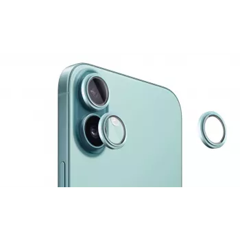 Evelatus Apple iPhone 16 / 16 Plus fotoaparato objektyvo apsauga Armor Teal