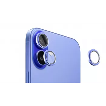 Evelatus Apple iPhone 16 / 16 Plus fotoaparato objektyvo apsauginis stiklas Armor Ultramarine