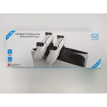 iLike P-5 Dual & Fast Controller Charging Station, skirta Sony PlayStation 5 PS5, juoda