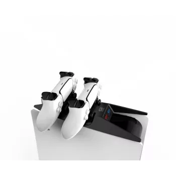 iLike P-5 Dual & Fast Controller Charging Station, skirta Sony PlayStation 5 PS5, juoda