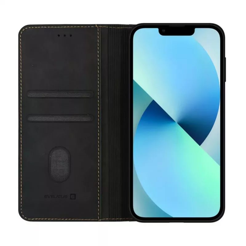 Evelatus Apple iPhone 16e / SE4 Book Case Folio Black