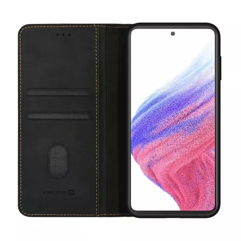 Evelatus Samsung Galaxy A53 Book Case Folio Black