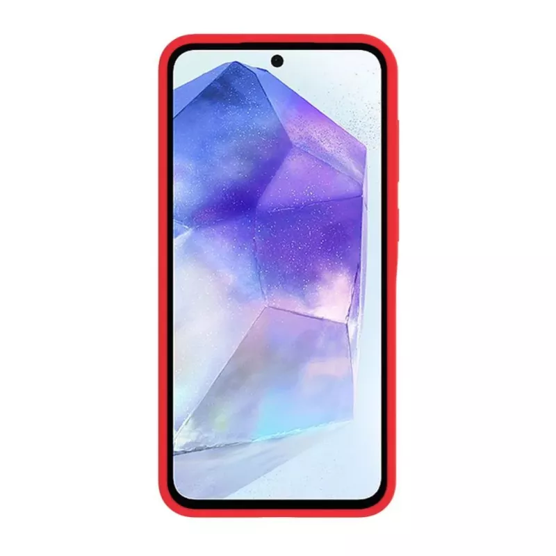 Evelatus Samsung Galaxy A56 Premium Magnetic Soft Touch Silicone Case Red