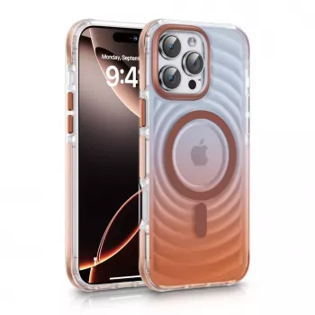 Evelatus Apple iPhone 15 Pro EchoWave Clear MagSafe Pink Back Cover