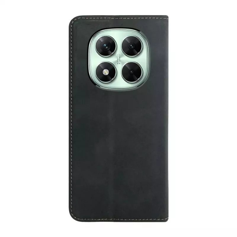Evelatus Book Case Folio, skirtas Xiaomi Redmi Note 14 Pro 4G / Poco X7, juodas, PU oda