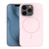 iLike Apple iPhone 16 Pro Soft Touch Silicone Case With Magnetic Light Pink