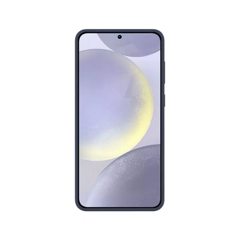 Evelatus Samsung Galaxy S25 Edge Premium Magnetic Soft Touch Silicone Case Midnight Blue