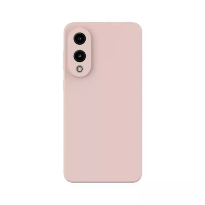 Evelatus Samsung Galaxy S25 Edge Premium Magnetic Soft Touch Silicone Case Pink Sand