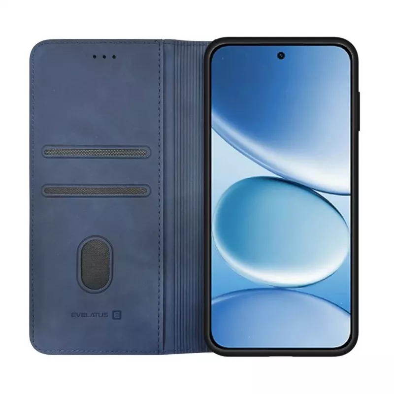 Evelatus Xiaomi Redmi Note 15 Pro 5G Book Case Folio tamsiai mėlyna