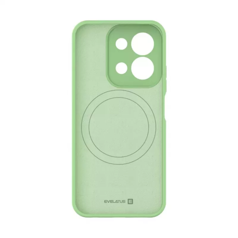 Evelatus Xiaomi Redmi 15C 4G/5G Premium Magnetic Soft Touch Silicone Case Mint Green