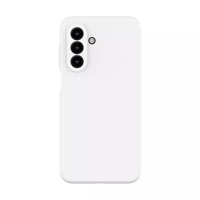 Evelatus Samsung Galaxy A17 Premium Magnetic Soft Touch Silicone Case White