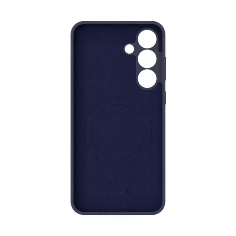 Evelatus Samsung Galaxy S25 FE Premium Magnetic Soft Touch Silicone Case Dark Blue