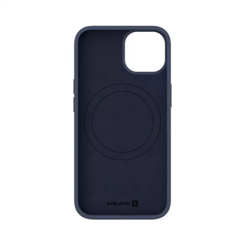 Evelatus Apple iPhone 14 / 13 Premium Magnetic Soft Touch Silicone Case Dark Blue