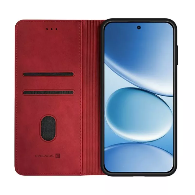 Evelatus Xiaomi Redmi Note 15 Pro Plus Book Case Red