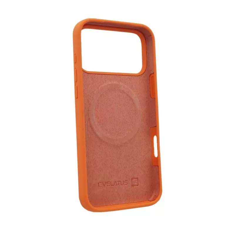 Evelatus Apple iPhone 17 Pro Max Premium MagSafe Soft Touch Silicone Case Papaya