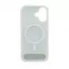Evelatus Apple iPhone 17 Rubber Coated MagSafe With Stand Case Silver