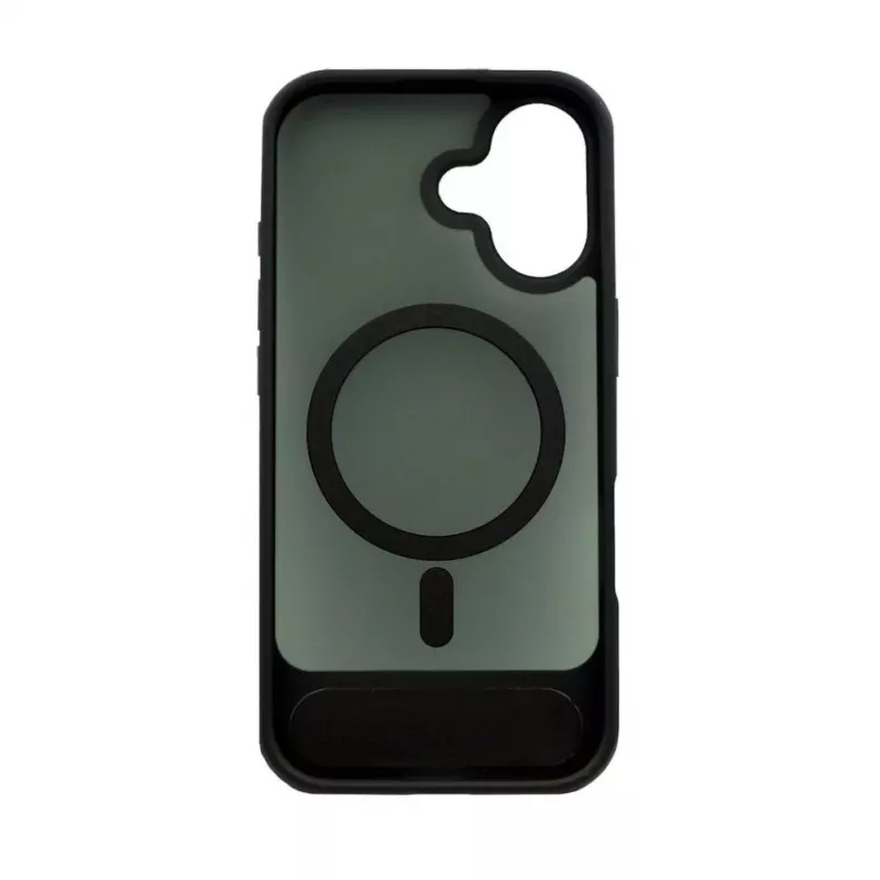 Evelatus Apple iPhone 17 Rubber Coated MagSafe With Stand Case Black