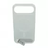 Evelatus Apple iPhone 17 Air Rubber Coated MagSafe With Stand Case sidabrinis