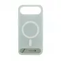Evelatus Apple iPhone 17 Air Rubber Coated MagSafe With Stand Case sidabrinis