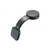 Evelatus MagSafe Qi belaidis įkroviklis magnetinis lankstus 360° sukamasis siurbtukas automobilio prietaisų skydeliui/priekiniam stiklui, juodas