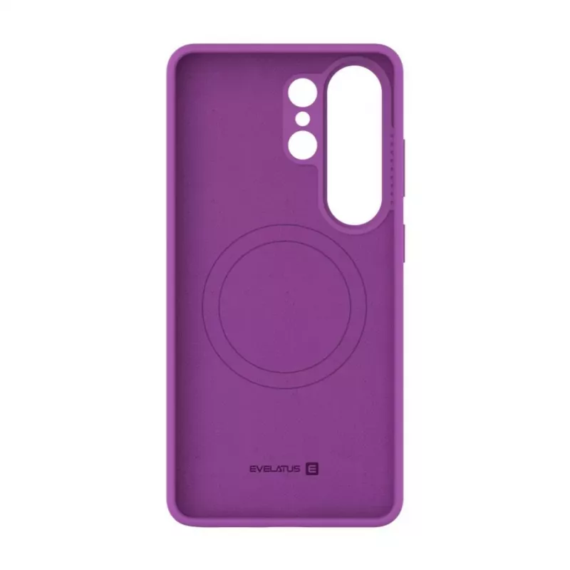 Evelatus Samsung Galaxy S26 Ultra Premium Magnetic Soft Touch Silicone Case Papaya