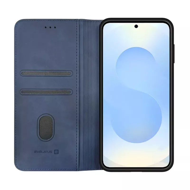Evelatus Samsung Galaxy S26 Book Case Dark Blue