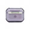 Evelatus Apple AirPods Pro 2 TPU apsauginis dėklas permatomas violetinis