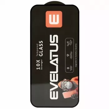 Evelatus Samsung Galaxy S26 Edge / S26 Plus Corning Gorilla Glass Anti-Static 3D Full Cover 10X Stronger Screen Protector Black