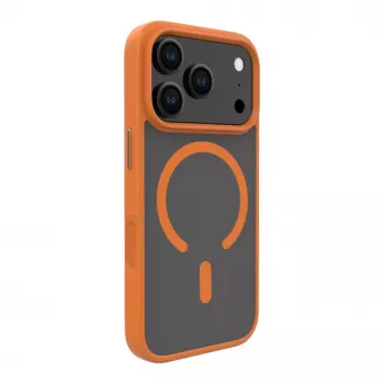Evelatus Apple iPhone 17 Pro Hybrid Dėklas su MagSafe PC+TPU Oranžinis