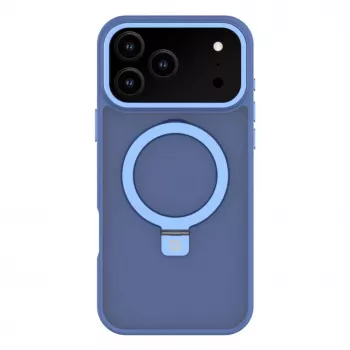 Evelatus Apple iPhone 17 Pro Max Shield Case su MagSafe ir stovu, matinė mėlyna