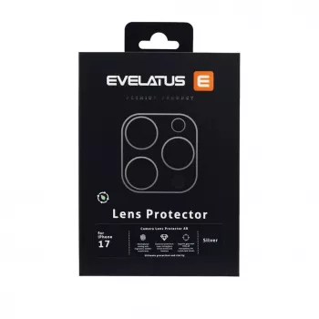Evelatus Apple iPhone 17 Full Body Camera Lens Protection Premium Silver