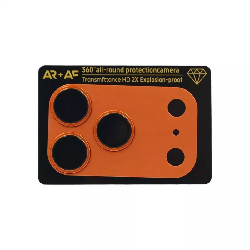 Evelatus Apple iPhone 17 Pro Viso Kūno Fotoaparato Lęšių Apsauga Premium Oranžinė