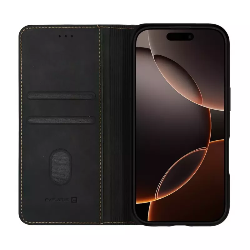 Evelatus Apple iPhone 17 Pro Book Case Black
