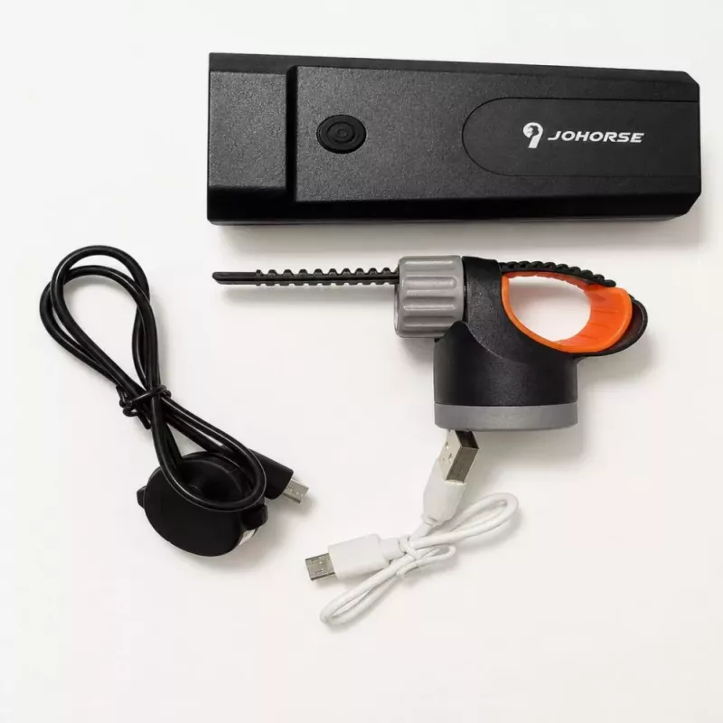 iLike JOHORSE Dviračio priekinis žibintas ir elektrinis signalas – 300 liumenų, 120 dB, įkraunamas per USB