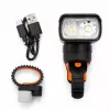 iLike JOHORSE USB įkraunamas dviračio priekinis žibintas, 400LM LED dviračio žibintas, dvigubas spindulys, aliuminio korpusas, akumuliatoriaus indikatorius, vandeniui atsparus dviračio žibintas