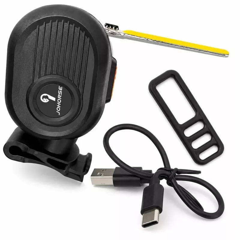 iLike JOWORSE Įkraunamas COB LED Dviračio Galinis Žibintas, USB-C Dviračio Galinis Saugos Žibintas, 300mAh Atsparus Vandeniui Dviračio Įspėjamasis Žibintas