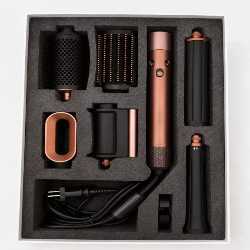 iLike Air Styling System – 6-in-1 plaukų formavimo įrankių rinkinys - 1200W rožinė