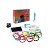 iLike Melt 3D rašiklio rinkinys pilnas komplektas 3D spausdinimo rašikliui, 3D PEN-7-1 rinkinys su trafaretais 5m x 20 spalvų žalia