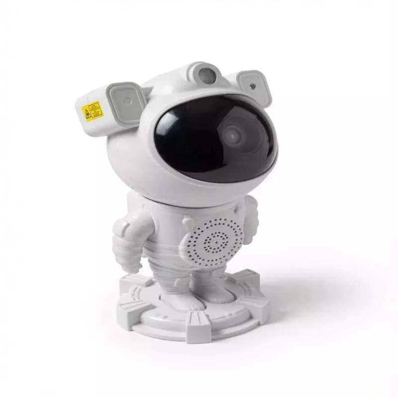 iLike Astronaut Smart LED Lempa su Bluetooth Garsiakalbiu, RGB Naktine Šviesa, Nuotolinio Valdymo Pulteliu, 360° Sukama Galva Balta