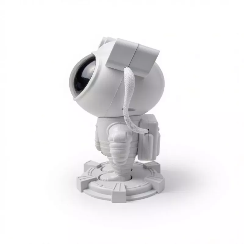 iLike Astronaut Smart LED Lempa su Bluetooth Garsiakalbiu, RGB Naktine Šviesa, Nuotolinio Valdymo Pulteliu, 360° Sukama Galva Balta