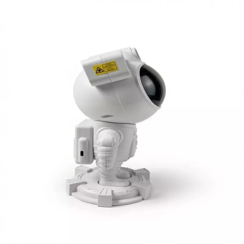 iLike Astronaut Smart LED Lempa su Bluetooth Garsiakalbiu, RGB Naktine Šviesa, Nuotolinio Valdymo Pulteliu, 360° Sukama Galva Balta